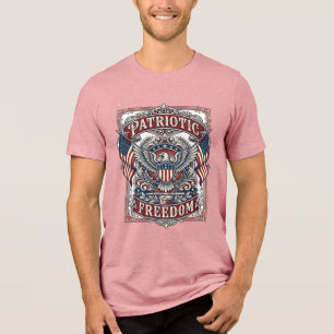 Triblenda Camiseta Gráfica Vectorial Desfile Patriótico del