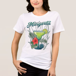 Triblenda Camiseta Gráfica Vibrante de Margarita Tropical Vi