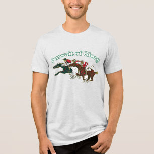 Triblenda Camiseta gráfica vintage de carreras de caballos P