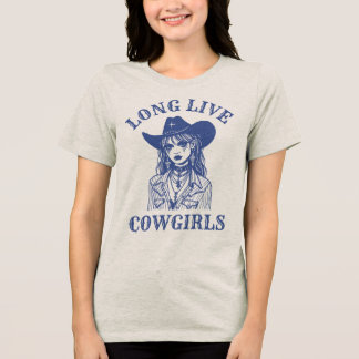 Triblenda Camiseta Gráfica Vintage del Oeste 'Larga Vida a l