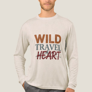 Triblenda Camiseta gráfica WILD TRAVEL HEART - N para amante