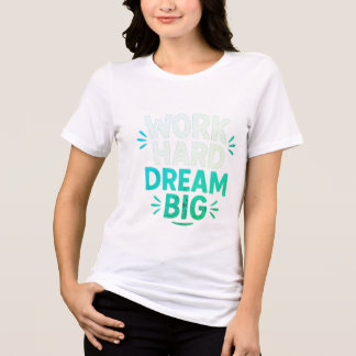 Triblenda Camiseta grande de sueño duro de trabajo