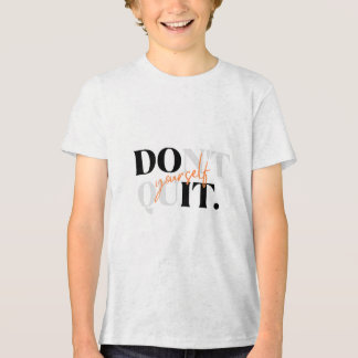 Triblenda Camiseta gris de media manga para niños