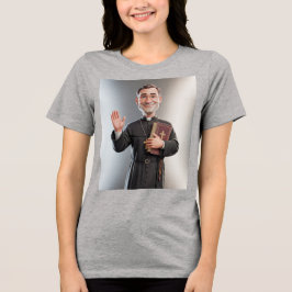 Triblenda Camiseta Gris de Mujer Sacerdote
