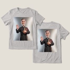 Triblenda Camiseta Gris de Mujer Sacerdote