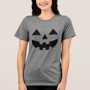 Triblenda Camiseta Halloween de la sonrisa de Jack O Lantern