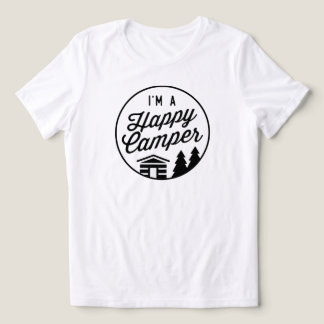 Triblenda Camiseta Happy Camper - Corte de Mujer