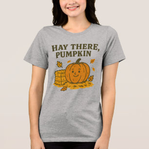 Triblenda Camiseta Hay There Pumpkin Camiseta Divertida de