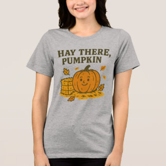 Triblenda Camiseta Hay There Pumpkin | Camiseta Divertida de