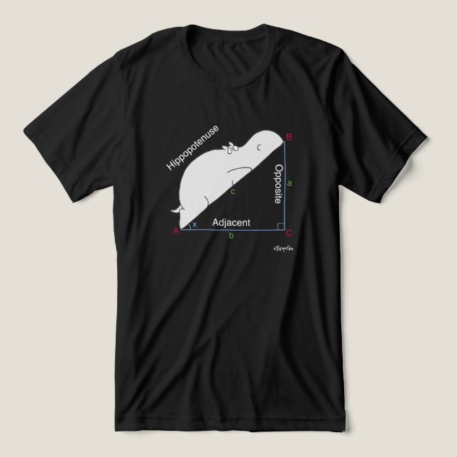 Triblenda Camiseta HIPPOTENUSE de Sandra Boynton (Diseño delantero )
