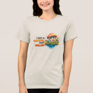 Triblenda Camiseta Hippy Boho Hongo Paz Trippy