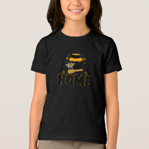 Triblenda Camiseta "HOGAR" de abeja de dibujos animados y ta