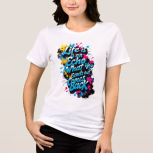Triblenda Camiseta holgada Eco de la Vida