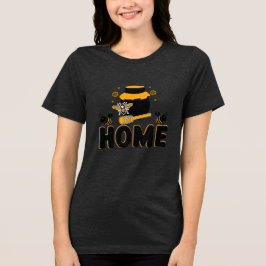 Triblenda Camiseta "HOME" de personalizado Bee and Honey Jar