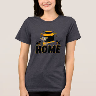 Triblenda Camiseta "HOME" de personalizado Bee and Honey Jar