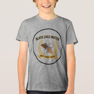 Triblenda Camiseta infantil Black Lives Matter Igualdad, J