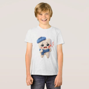 Triblenda Camiseta infantil con personaje de diente adorable
