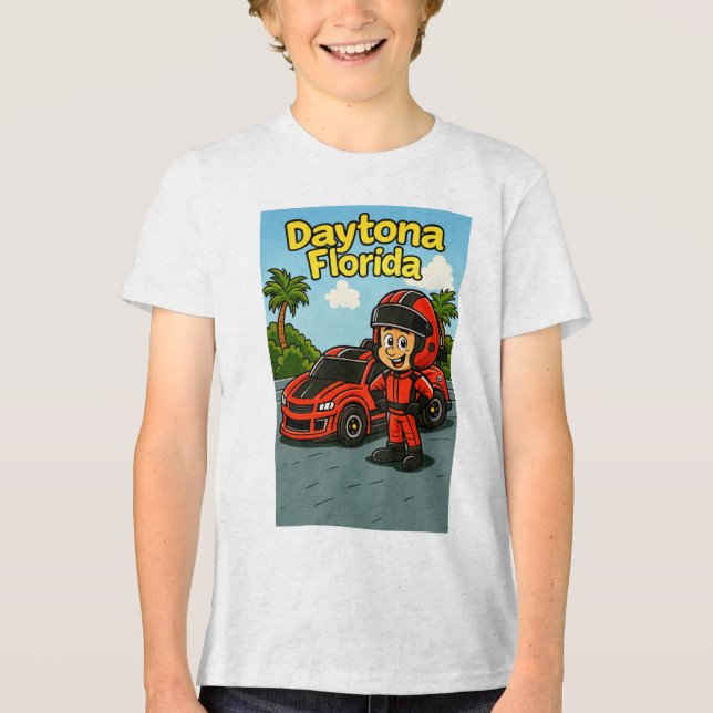 Triblenda Camiseta infantil con temática de Daytona (Anverso)