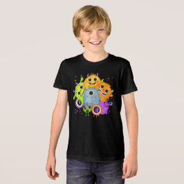 Triblenda Camiseta infantil de acuarela de monstruos lindos