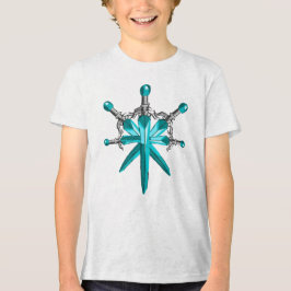 Triblenda Camiseta infantil de espada de cristal de fantasía