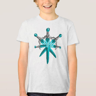 Triblenda Camiseta infantil de espada de cristal de fantasía