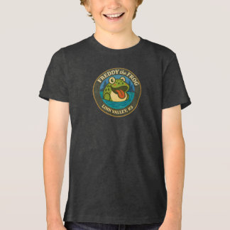 Triblenda Camiseta infantil de Funky Freddy Frog de Linn Val