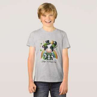 Triblenda Camiseta infantil feliz día de San Patricio con im