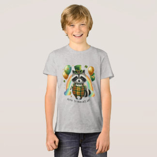 Triblenda Camiseta infantil feliz día de San Patricio con im