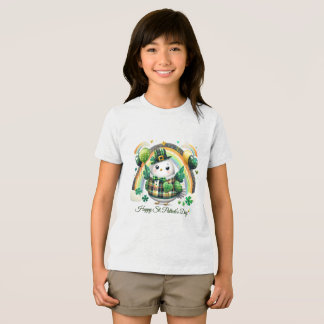 Triblenda Camiseta infantil feliz día de San Patricio con im