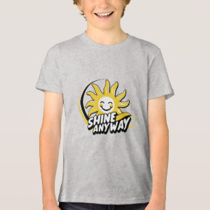 Triblenda Camiseta infantil inspiradora: camiseta brillante