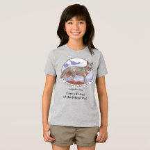 Camiseta infantil Island Fox Gris Logo