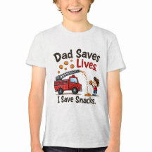 Camiseta infantil linda de lucha contra incendios