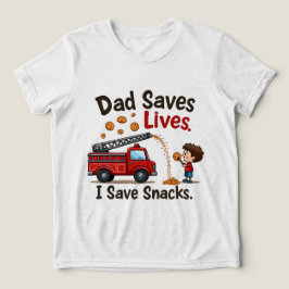 Triblenda Camiseta infantil linda de lucha contra incendios 