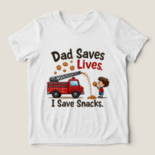 Triblenda Camiseta infantil linda de lucha contra incendios