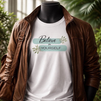 Triblenda Camiseta Inspiradora 'Cree en Ti Mismo'