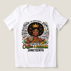 Triblenda Camiseta Juneteenth Impulsada Por Café Y Libertad