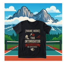 Camiseta juvenil de pickleball con gráfico de inti
