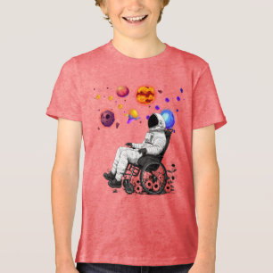 Triblenda Camiseta juvenil del Explorador espacial inclusivo