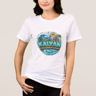Triblenda Camiseta Kalyan Amusement Park Wave-Typography Log