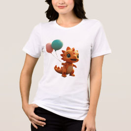 Triblenda Camiseta Kawaii Dinosaur - Cute Dino con Corazón
