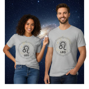 Triblenda Camiseta Leo Signo Zodiacal Astrología León