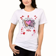 Camiseta Love Hearts & Petals – Vibraciones Floral