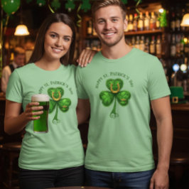 Triblenda Camiseta Lucky Clover Horseshoe – Día de San Patri