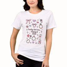 Camiseta Lucky Girl Era Engaged 2026, Tee de futur
