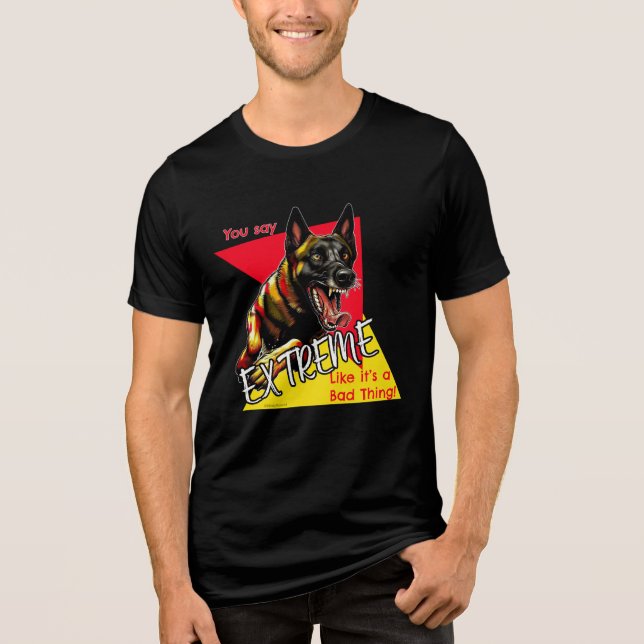 Triblenda Camiseta Malinois Extreme Bad (Anverso)