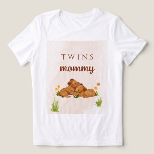 Triblenda Camiseta mami neutra de género en la ducha de bebé
