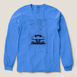 Triblenda Camiseta manga de manga BMW M4 F82 Drift Line Art