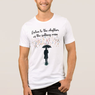 Triblenda Camiseta Manga Larga Bella+Canvas Ritmo de la Lluv