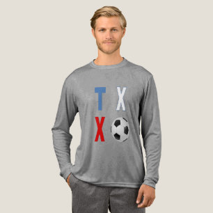 Triblenda Camiseta manga larga tri-blend gris TEXAS SPORT