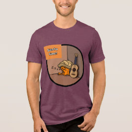 Triblenda Camiseta Marrón de Hombre Frijole Frog Siesta